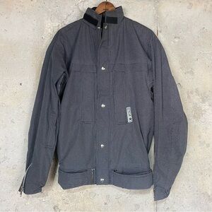 Gerber reflective water resistant cycling jacket black gray men’s xs regular